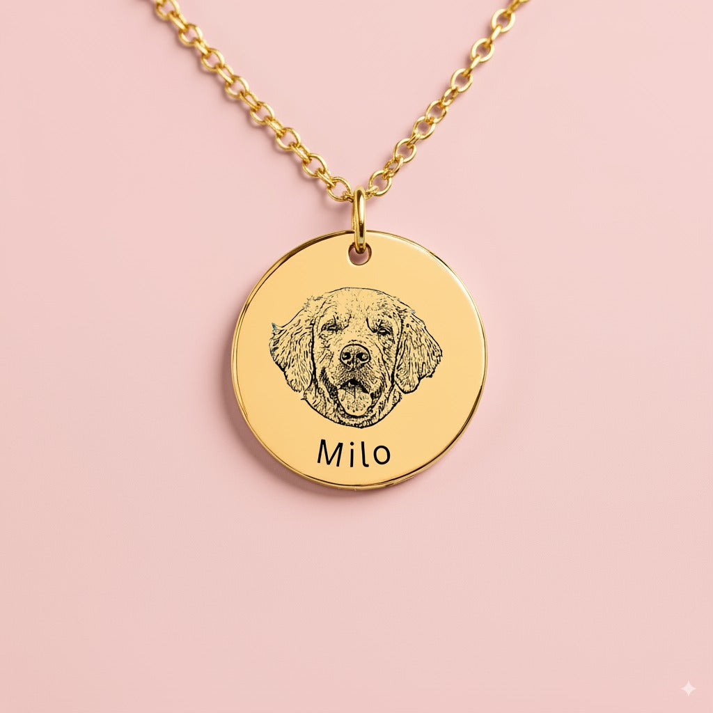 Pet Portrait Necklace - Keep Your Beloved Companion Close to Your Heart
