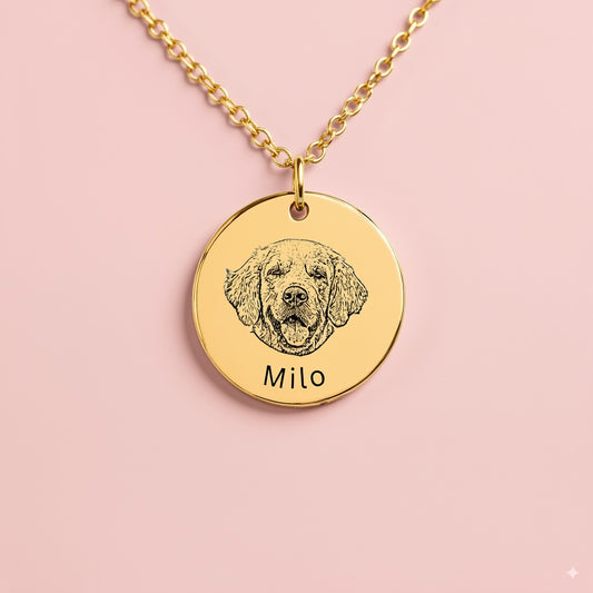 Pet Portrait Necklace - Keep Your Beloved Companion Close to Your Heart