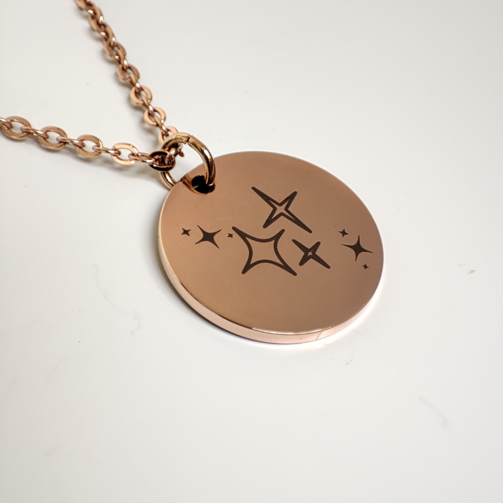 Personal Amulet Coin Necklace