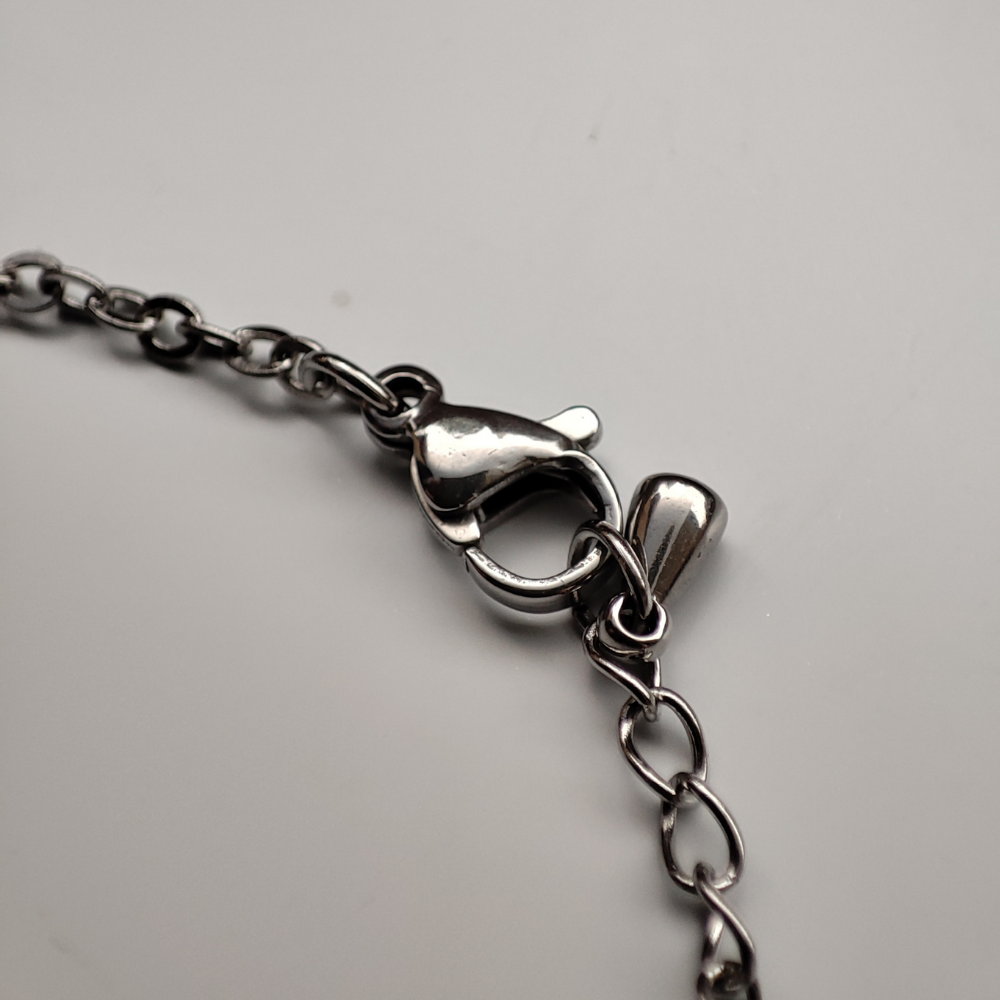 Handwritten Coin Necklace with Fine Chain