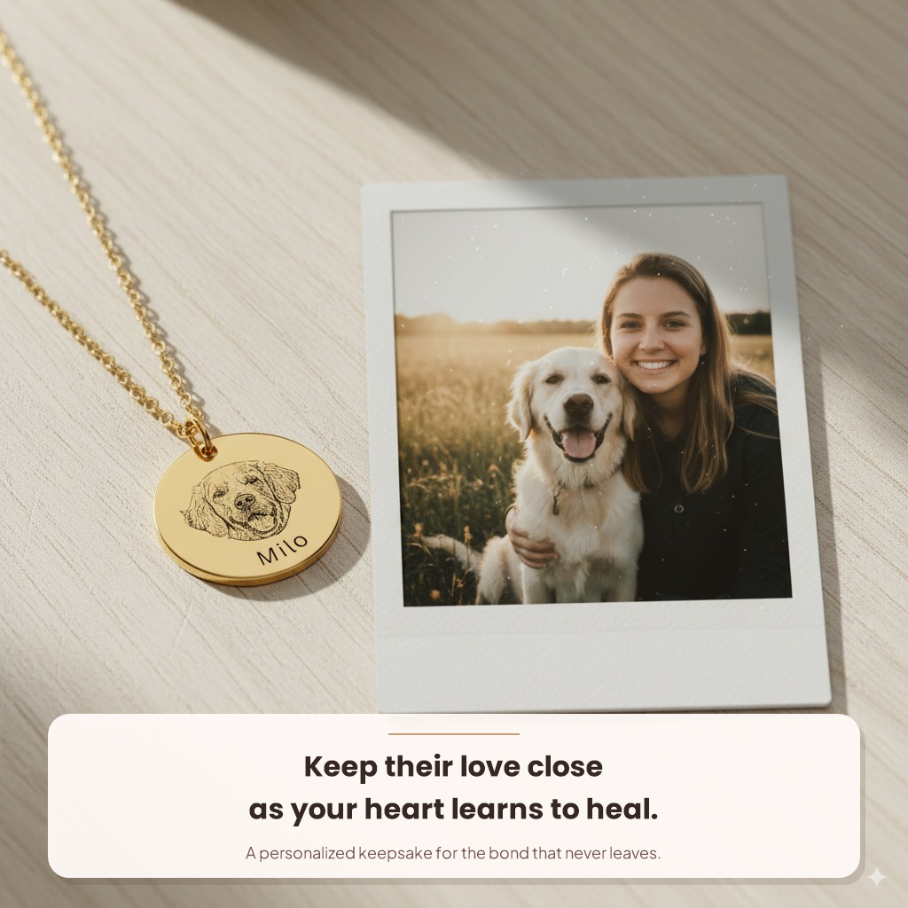 Pet Portrait Necklace - Keep Your Beloved Companion Close to Your Heart