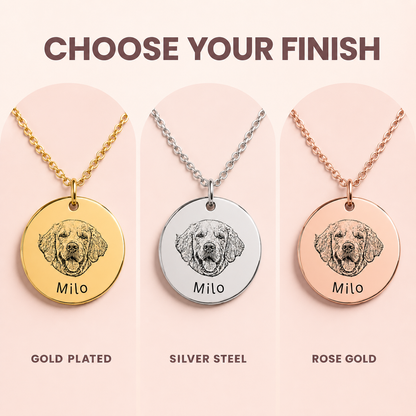 Pet Portrait Necklace - Keep Your Beloved Companion Close to Your Heart