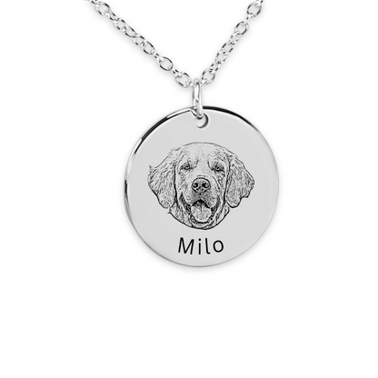 Pet Portrait Necklace - Keep Your Beloved Companion Close to Your Heart