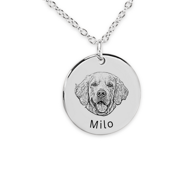 Pet Portrait Necklace - Keep Your Beloved Companion Close to Your Heart