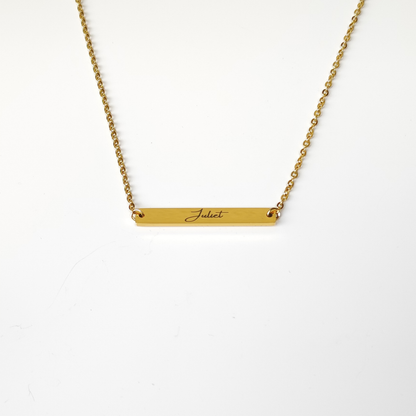 Horizontal Bar Necklace